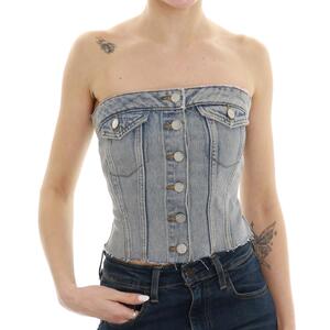 TOP CARLI TUBE AZZURRO